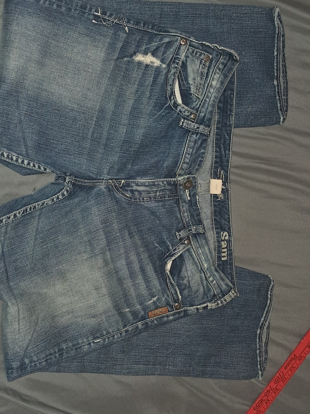 Silver Jeans Women's Blue Bootcut Jeans with Light Whiskering